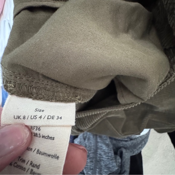 Poetry London Wide Wale Corduroy Pants | Olive Brown | Size UK 8 / US 4-like new - Picture 13 of 13